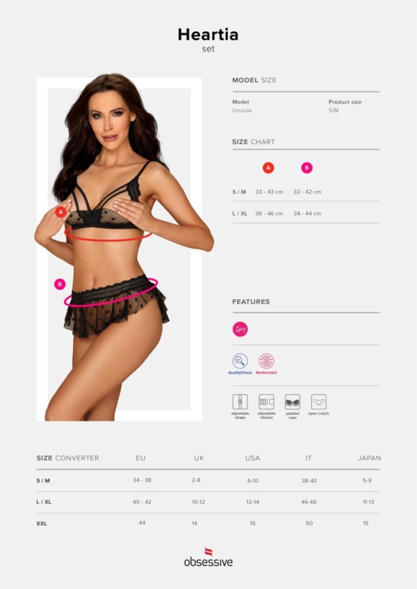 2-osaline pesukomplekt Obsessive Heartia