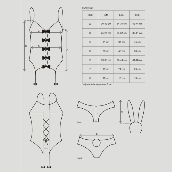 4-osaline kostüüm Obsessive Bunny - Image 7