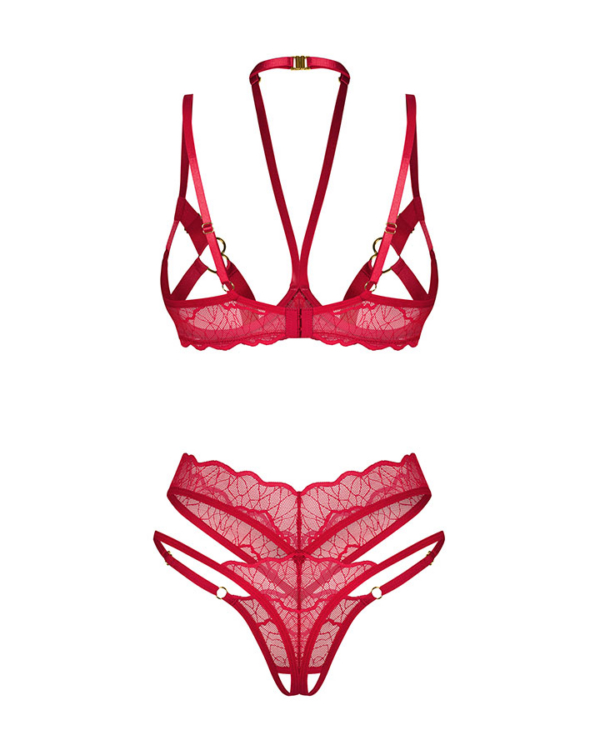 2-osaline avatud pesukomplekt Obsessive Cupide Desir - Image 4