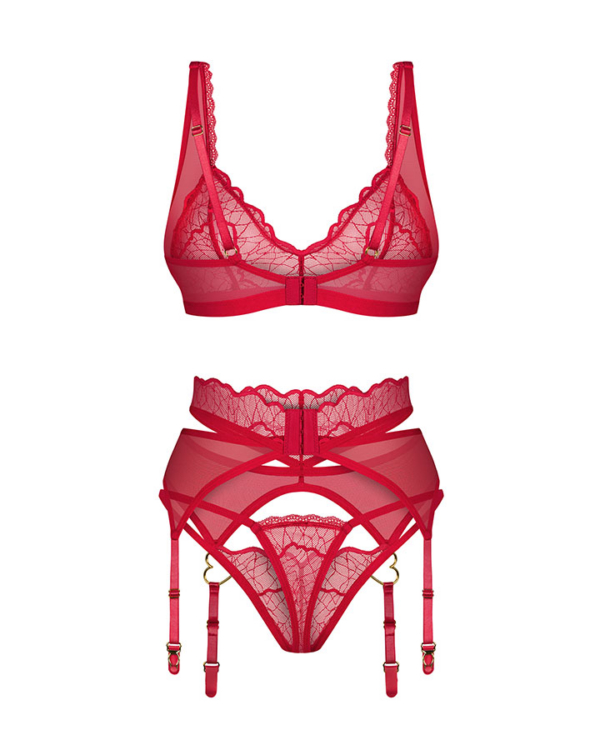 3-osaline pesukomplekt Obsessive Cupide Desir - Image 8