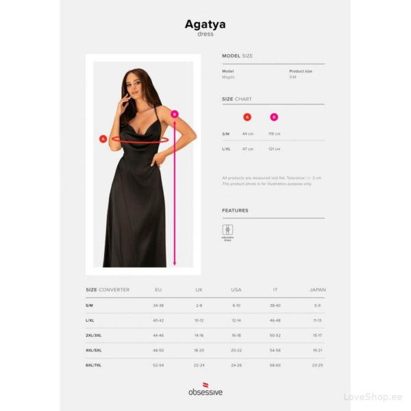 Pikk kleit Obsessive Agatya - Image 7