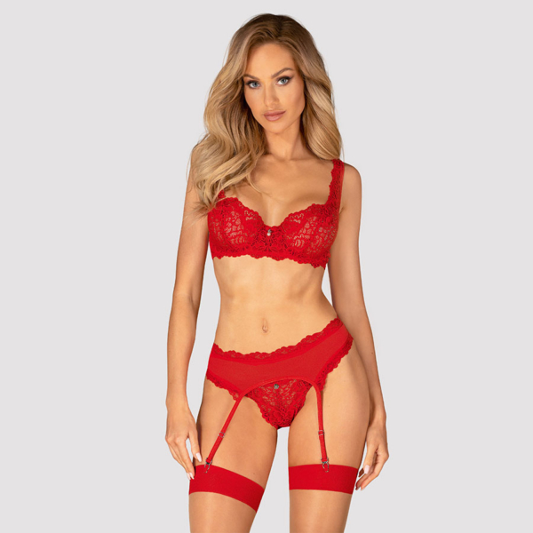 3-osaline pesukomplekt Obsessive Amor Cherris
