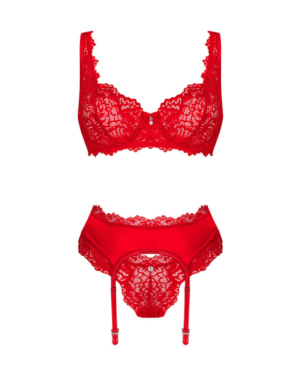 3-osaline pesukomplekt Obsessive Amor Cherris - Image 5
