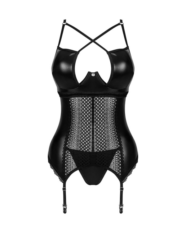 Wetlook stiilis korsett Obsessive Norides - Image 9