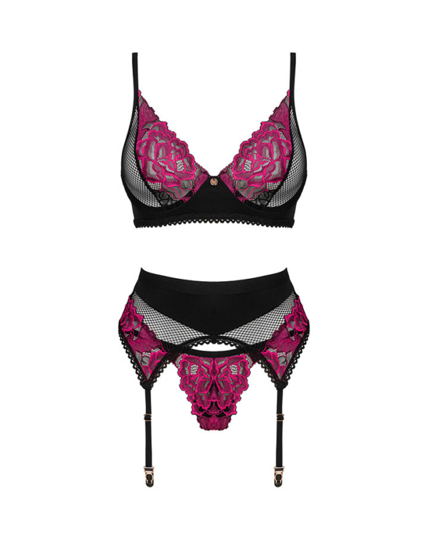 3-osaline pesukomplekt Obsessive Rosenty - Image 5