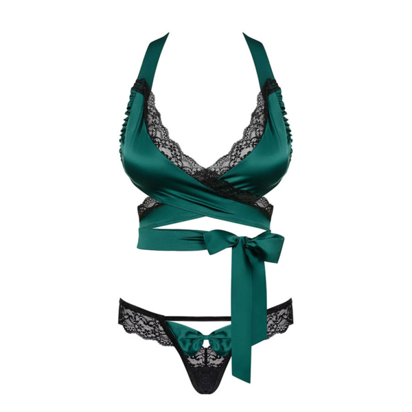 2-osaline pesukomplekt Obsessive Sensuelia (roheline) - Image 5