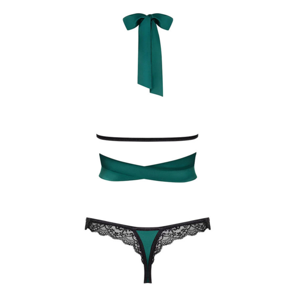 2-osaline pesukomplekt Obsessive Sensuelia (roheline) - Image 6