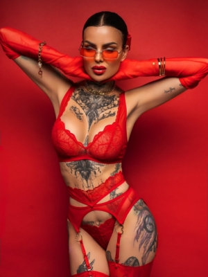 3-osaline pesukomplekt Obsessive Cupide Desir